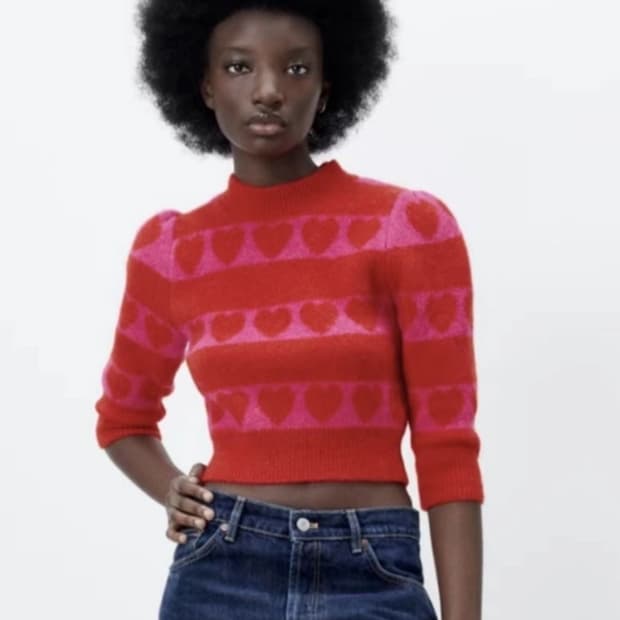 자라(ZARA) 하트니트 55-66 새상품