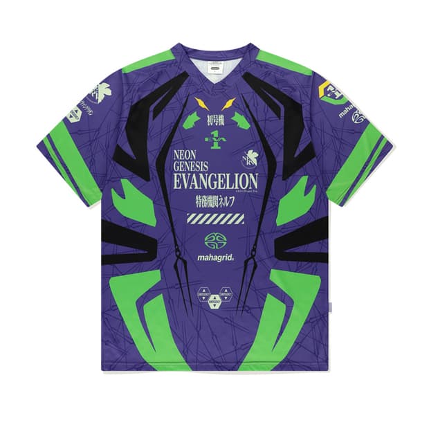 마하그리드 X 에반게리온 초호기 모더사이클 반팔티