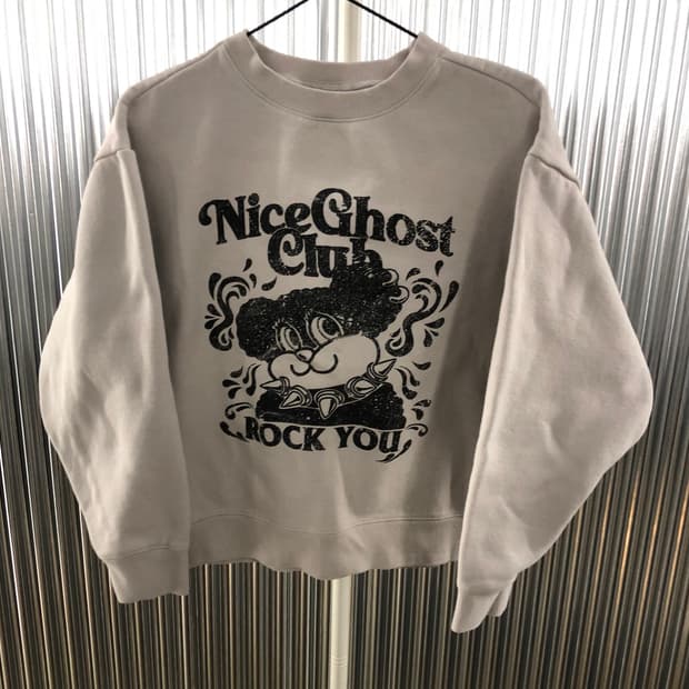 나이스고스트클럽 기모 맨투맨 S