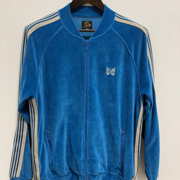 니들스 R.C. 트랙 자켓 C/PE 벨루어 마린 블루