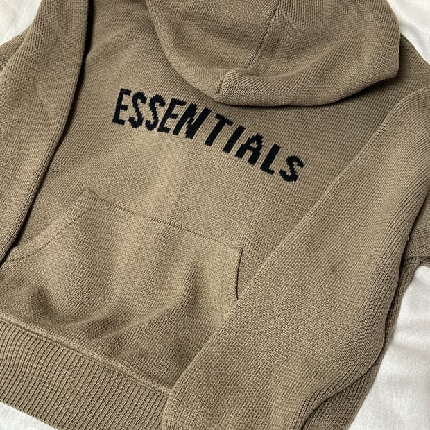 에센셜 니트 후드 M 