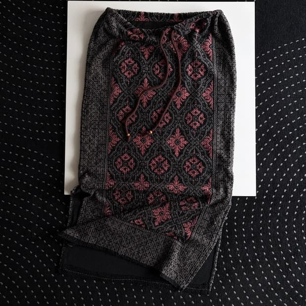 patterned long skirt