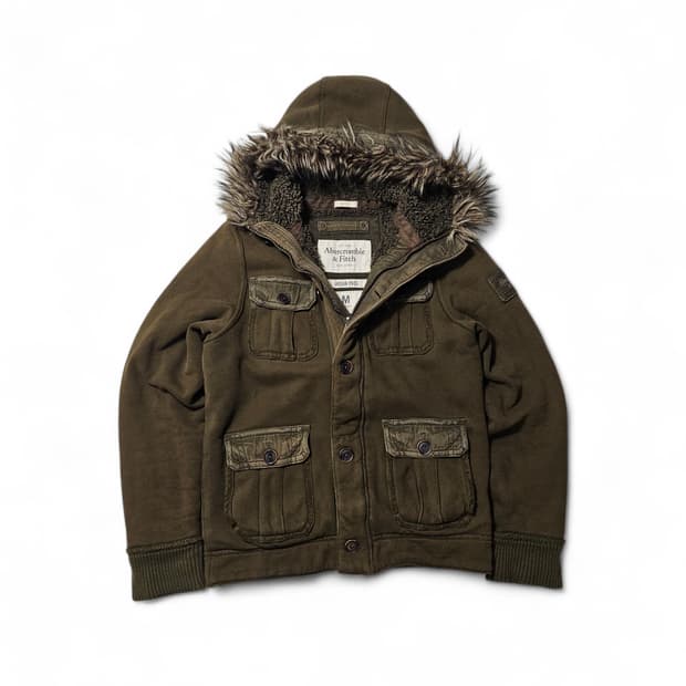 아베크롬비 대장급 울프죠 퍼 자켓 M 대대장