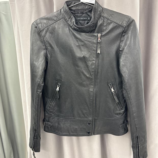 캘빈클라인 고트레더자켓