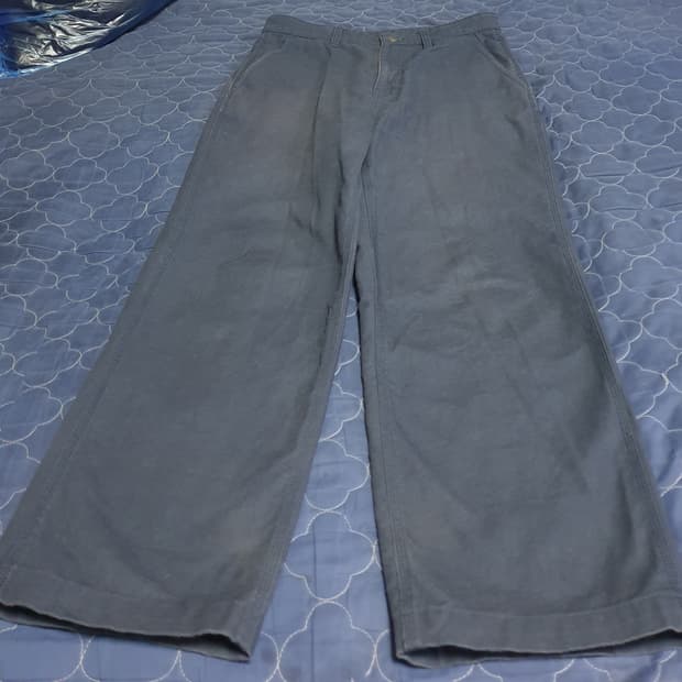 무신사스탠다드 캔버스 레귤러핏 워크팬츠 아이언그레이 (31)