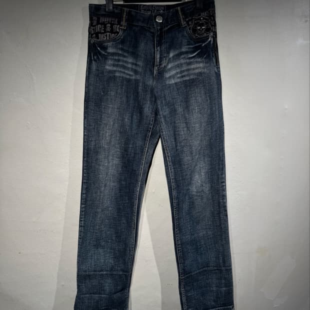 00s JUSTICE skull jeans  