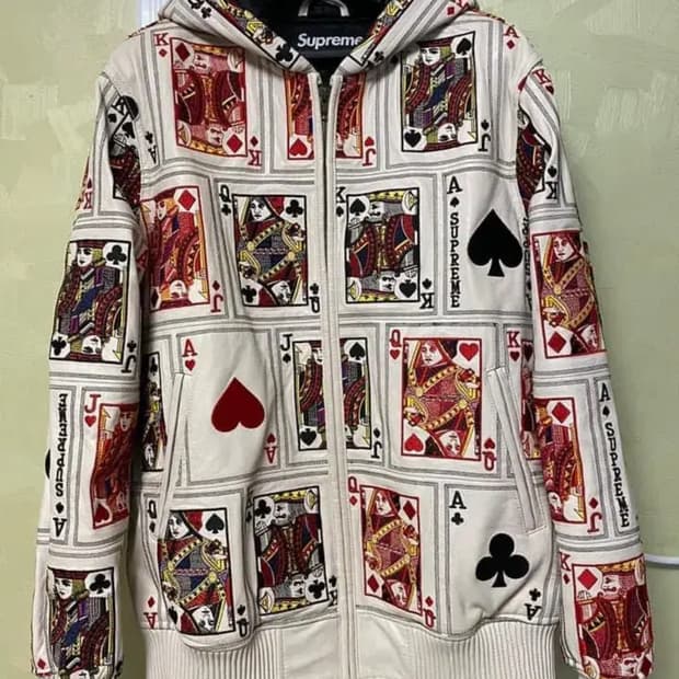 슈프림 양가죽 카드자켓 미디움