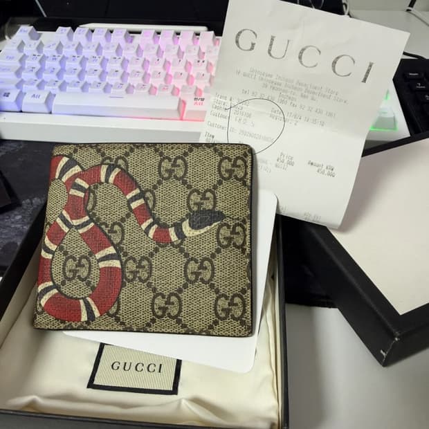 구찌 킹스네이크 반지갑