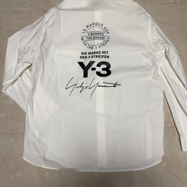 Y-3 18ss backside logo shirt