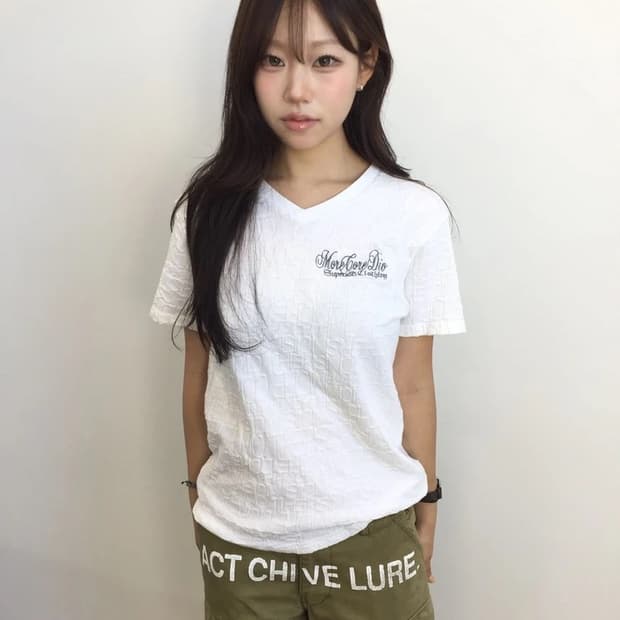 MCD Textured V-Neck Tee