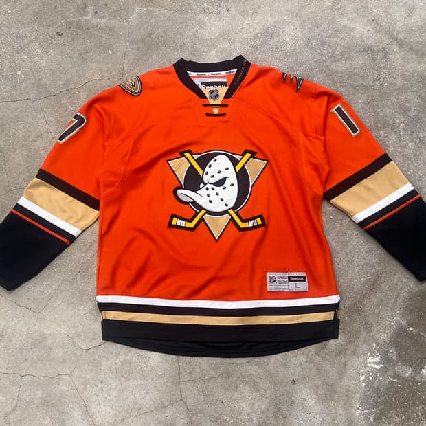 리복 NHL 애너하임 덕스 홈 져지