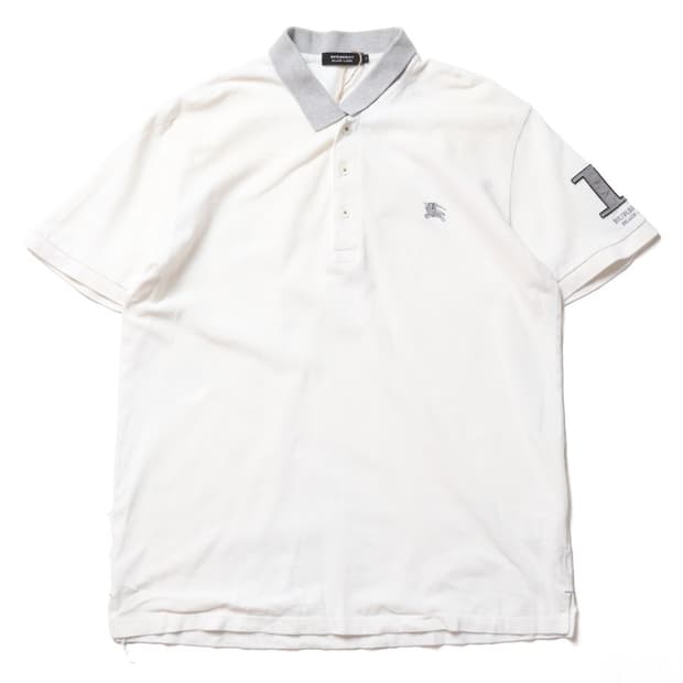 버버리 Burberry Logo Embroidered Polo T-shi