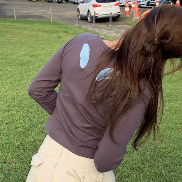 이오즈 날개 7부티 차콜 새상품