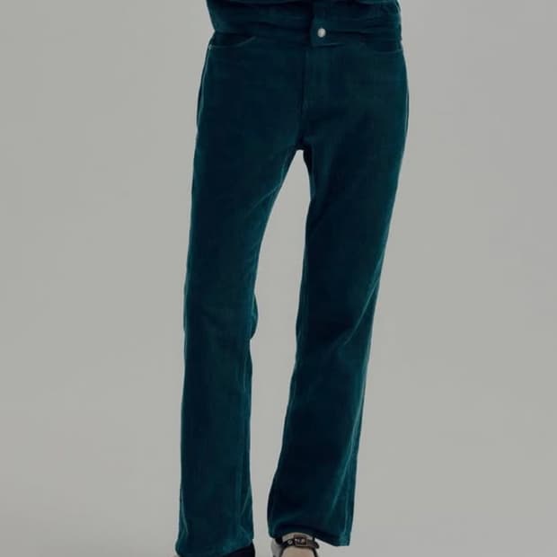 헤리티지플로스 코듀로이 팬츠 그린