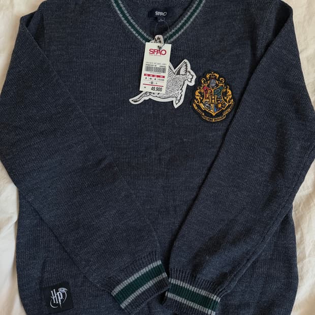 스파오 해리포터 콜라보 슬리데린 스웨터