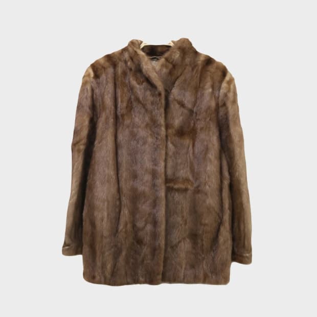 WOOD NOTES 밍크 퍼 코트 62219