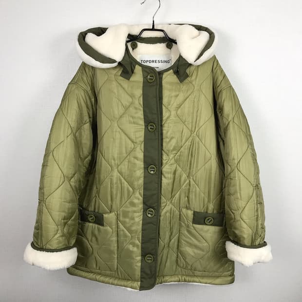 탑드레싱 오버핏 퀼팅 깔깔이 여성 겨울 점퍼