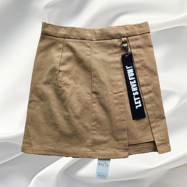 새상품 코코아베 베이지 랩 스커트 S