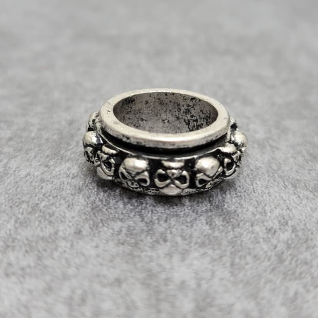 빈티지 해골반지 회전반지