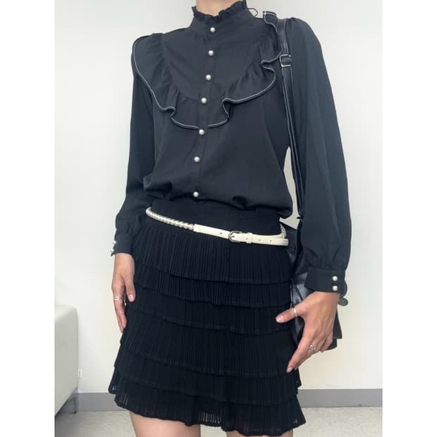 빈티지 고딕 블라우스 셔츠