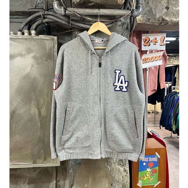 엠엘비 플리스 후드집업 그레이 95 #csz3258