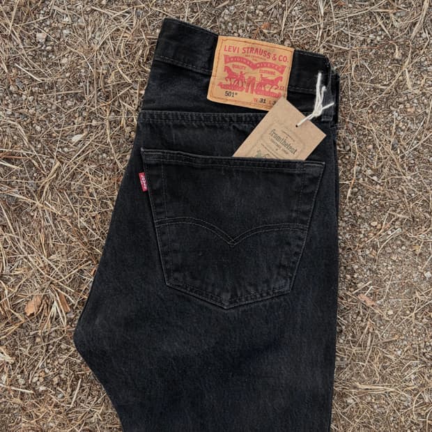 리바이스 501 스트레이트 블랙진 (31)  