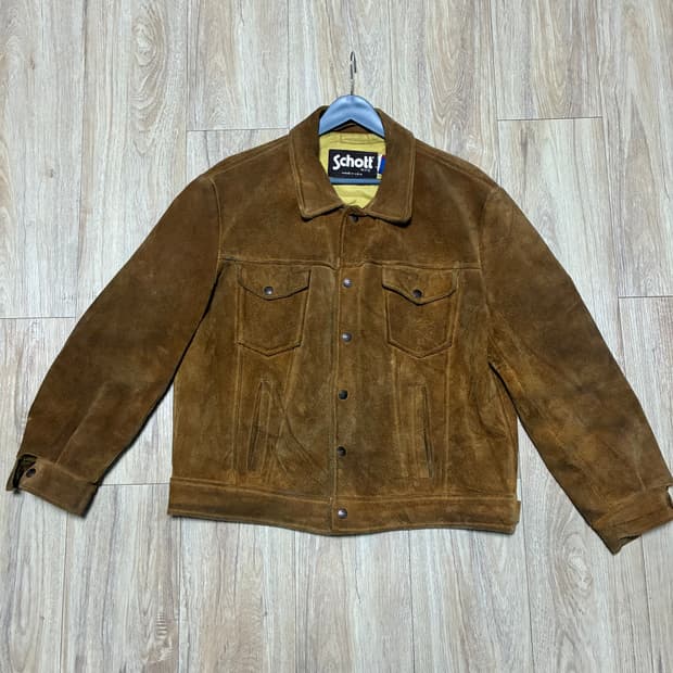 80s 쇼트 Schott 스웨이드 트러커 3세대