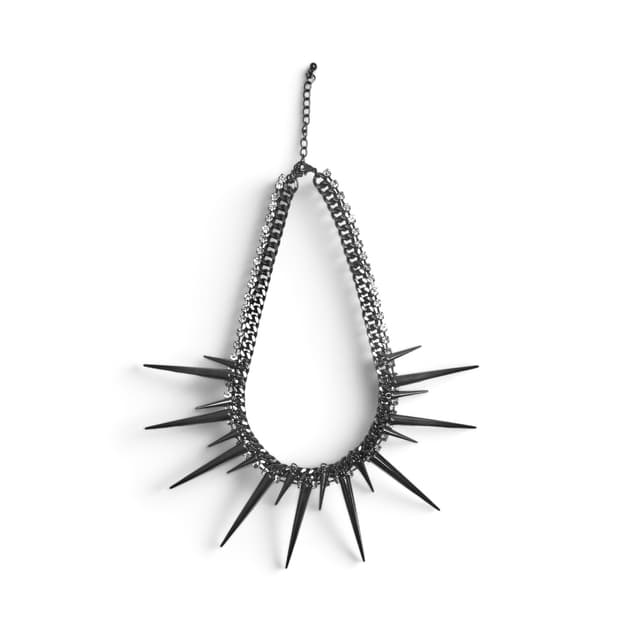 spike cubic chain bracelet