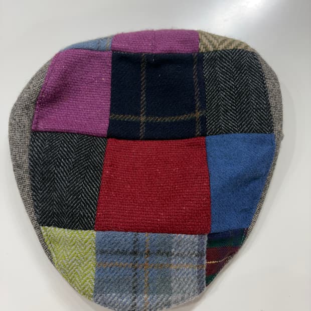 도네갈 울100%  패치워크 헌팅캡 (made in Ireland)