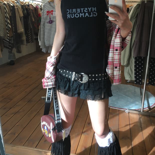 히스테릭글래머 블랙 나시