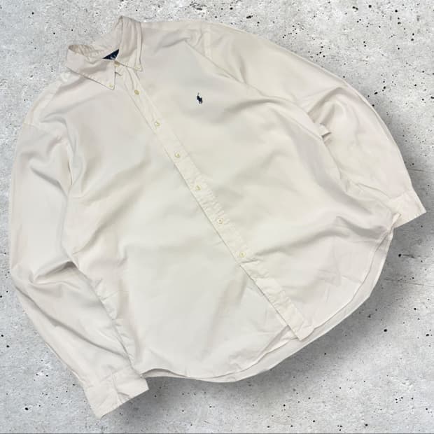 [XL] 폴로 랄프로렌 긴팔 셔츠 화이트 C251