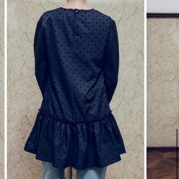 뮤제드 럭키 도트 드레스