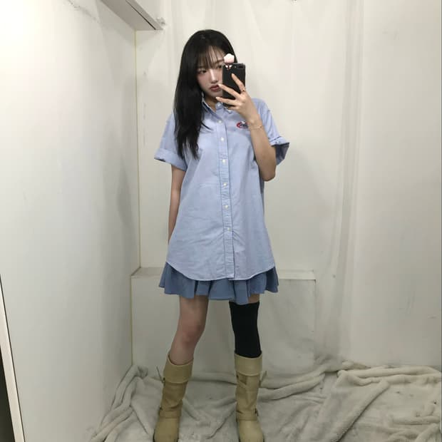 Polo Ralph Lauren 폴로 데님 반팔 셔츠