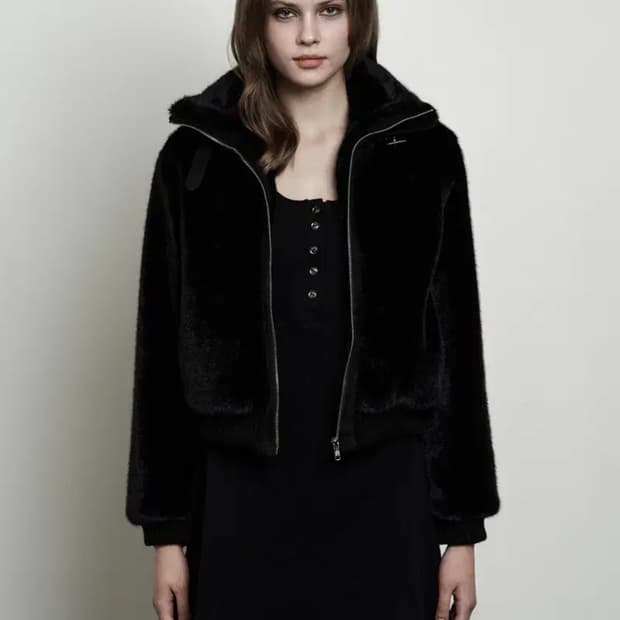 시너진 하이넥 버클 퍼자켓 보헤미안서울 쓰리타임즈 글로니