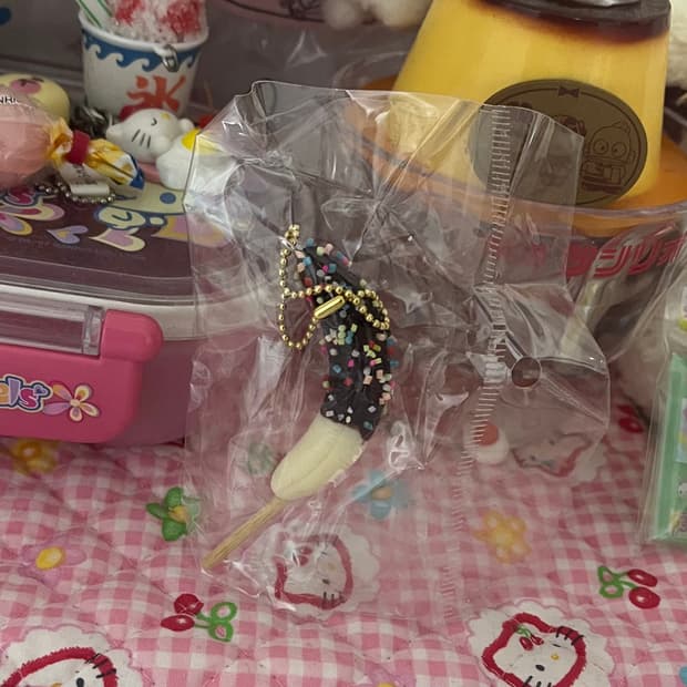 초코 바나나 일본 마츠리 일본축제 한정판 가챠 마스코트 피규어 키링