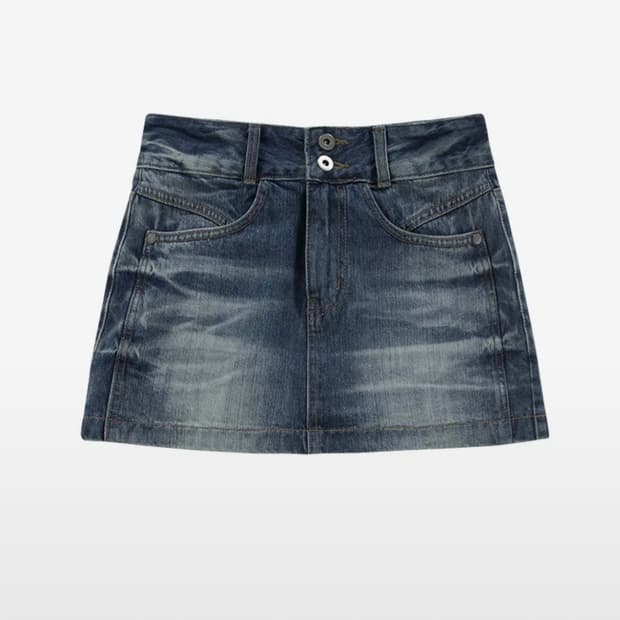애즈온 AUTUMN SKIRT / NAVY