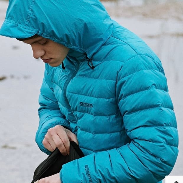 아웃도어프로덕트 퍼텍스 라이트다운 경량패딩