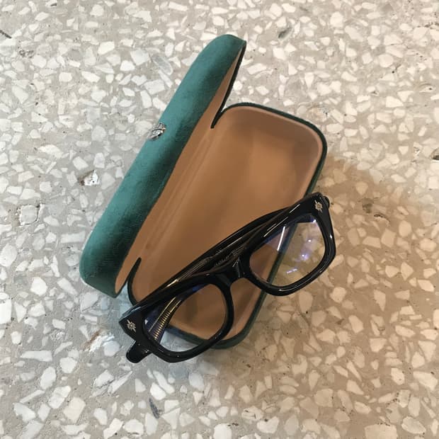 Pisalon Black Frame Glasses with Case