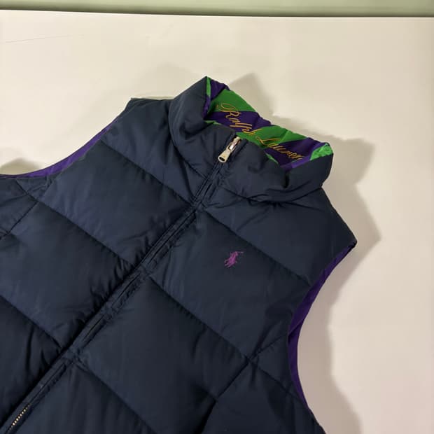12-14Y 폴로랄프로렌 키즈 네이비 리버시블 패딩베스트