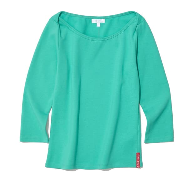 파르티멘토 우먼 쓰리 쿼터 슬리브 티 _ 에메랄드 M사이즈 새상품