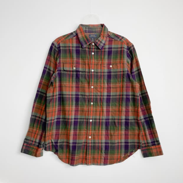 B1 폴로랄프로렌 미사용품 체크 셔츠 105사이즈