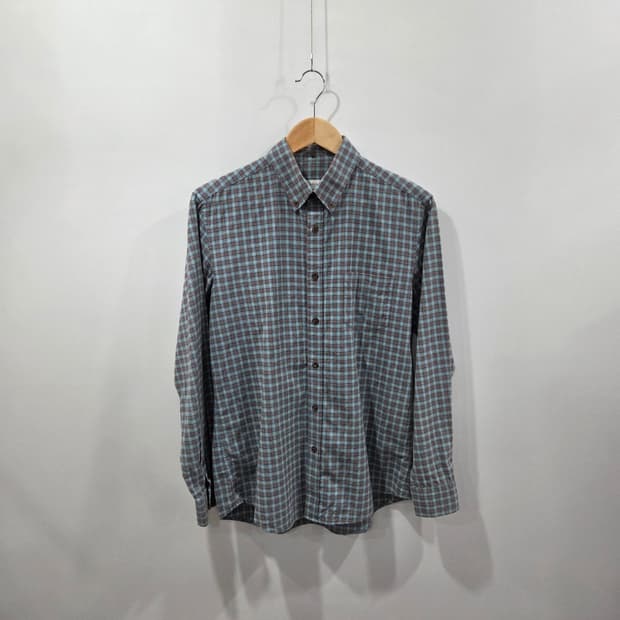 브로이어 버튼다운 체크셔츠 100 