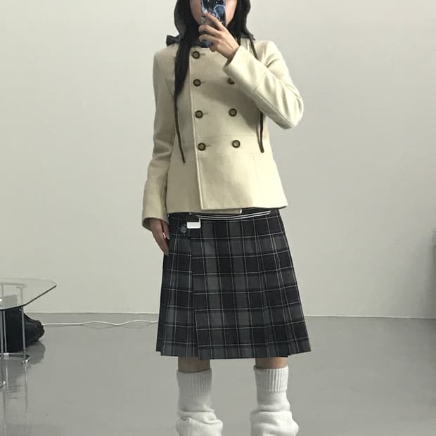 Jpn Ivory Angora Mini Coats