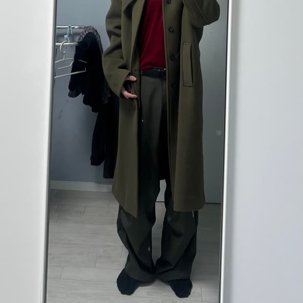 유스 맥코트 Mac Coat - Khaki brown