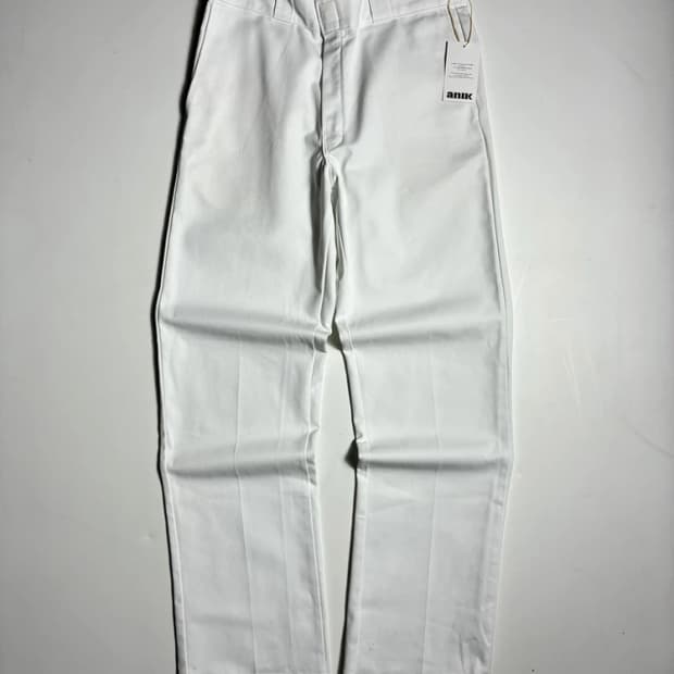 디키즈 874 화이트 워크 웨어 스트레이트 팬츠 R2808
