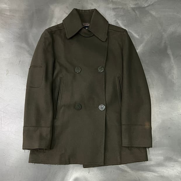  아르마니 진스 울 피코트 y14456