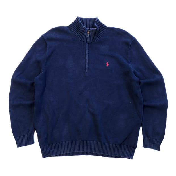 폴로랄프로렌 반집업 니트 