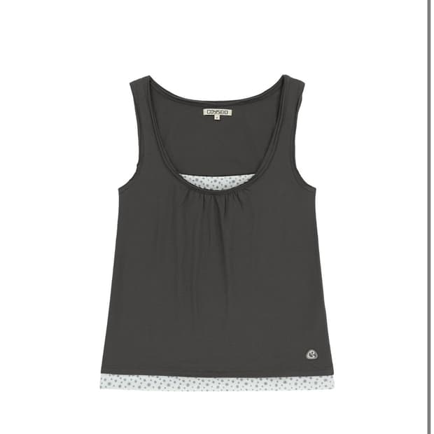 코이세이오 DUDU LAYERED SLEEVELESS