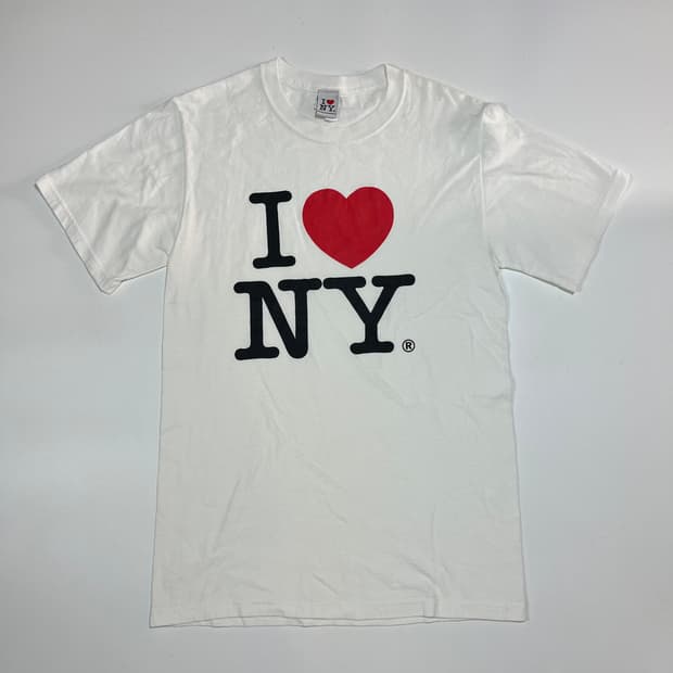 I Love NY 프린팅 반팔 티셔츠