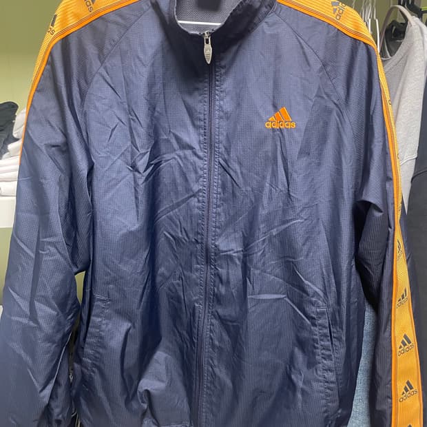 아디다스 네이비 바람막이 L